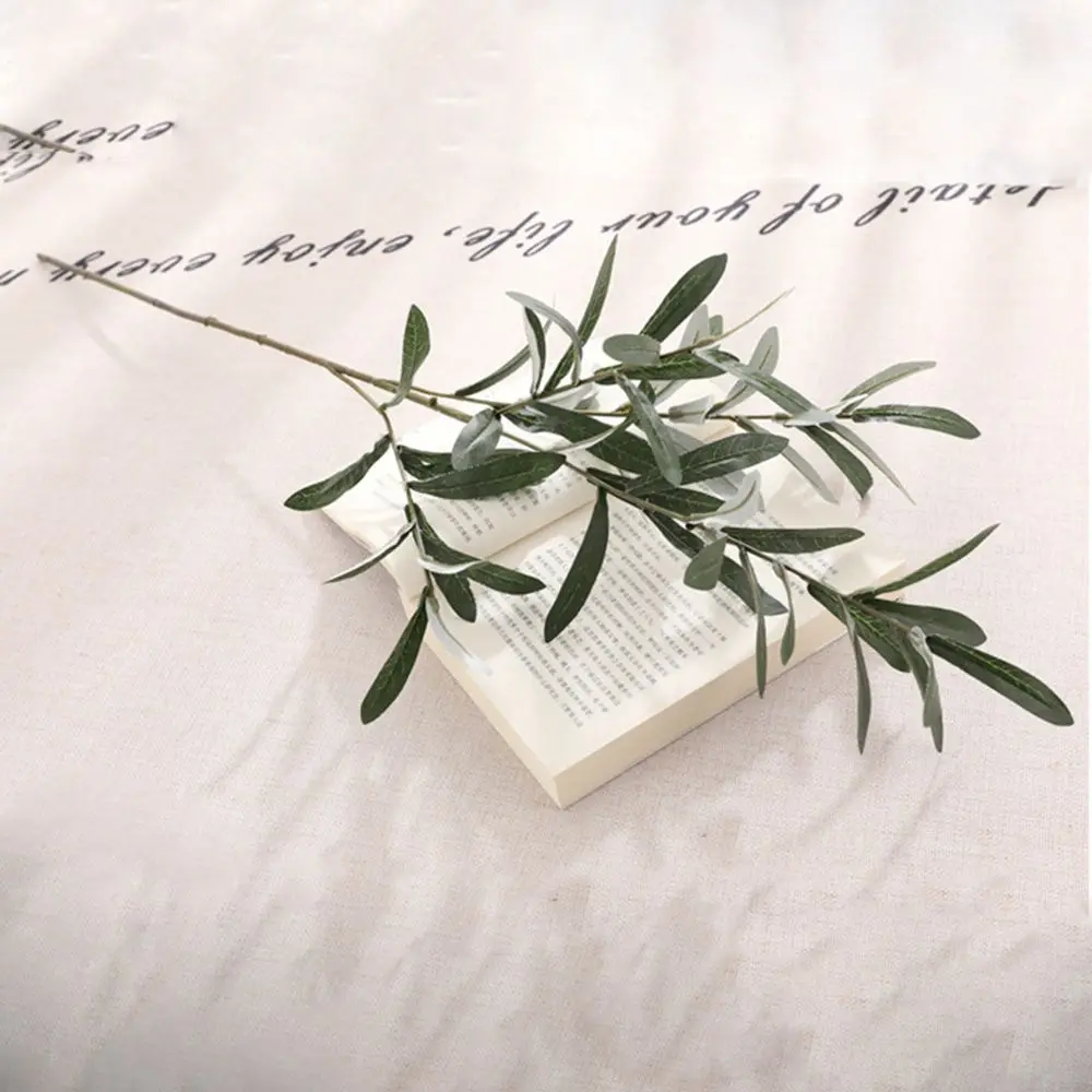 Новые искусственные оливковые листья 70 см ветки дерева зеленые растения Зеленые