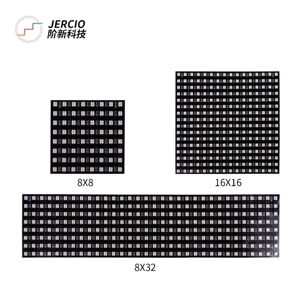 JERCIO XT1505 как WS2812b SMD3535 8*8/8*32/16*16 светодисветодиодный индивидуально адресуемый DC5V