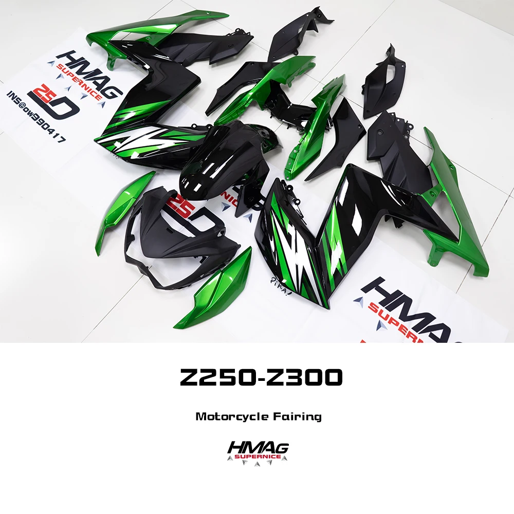 

Обтекатель для Kawasaki Z250 Z300 инъекция ABS высокого качества обтекатель для гонок яркий черный зеленый Z300 Z250 обтекатель для мотоцикла