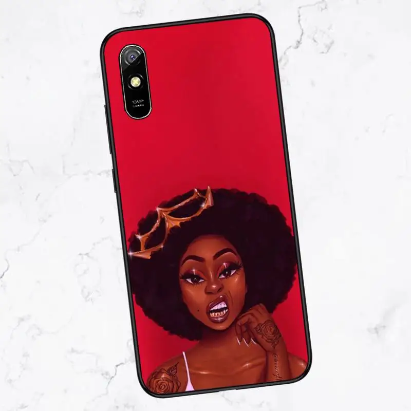 

Magic Melanin Poppin Phone Case For Xiaomi Redmi 4x 5 plus 6A 7 7A 8 mi8 8lite 9 note 4 5 7 8 pro