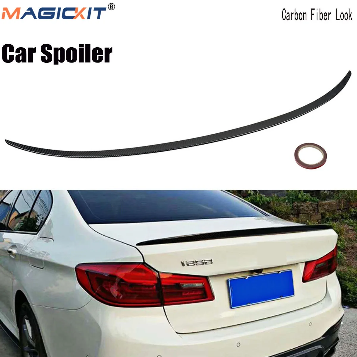 MagicKit для BMW 5 серия F10 M SPORTS Задняя Крышка багажника губ спойлер на 10 16