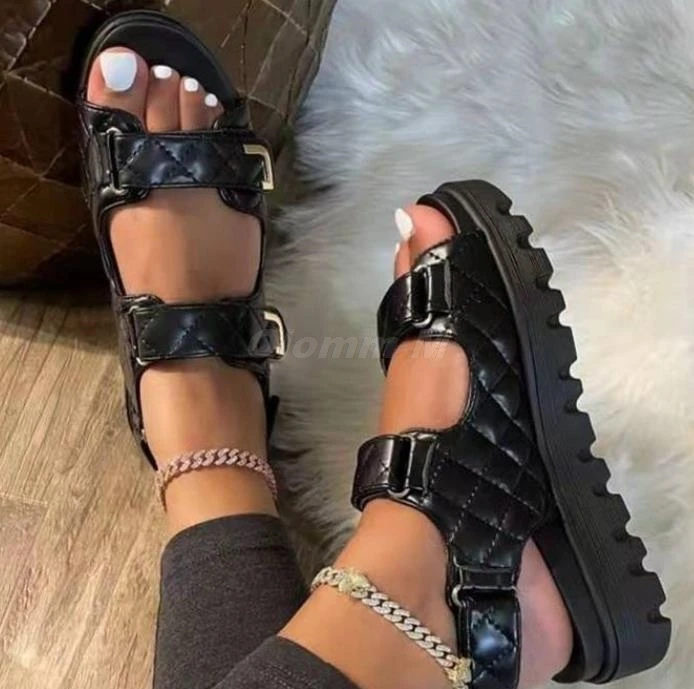 Женские пляжные шлепанцы для отдыха на открытом воздухе универсальные кожаные