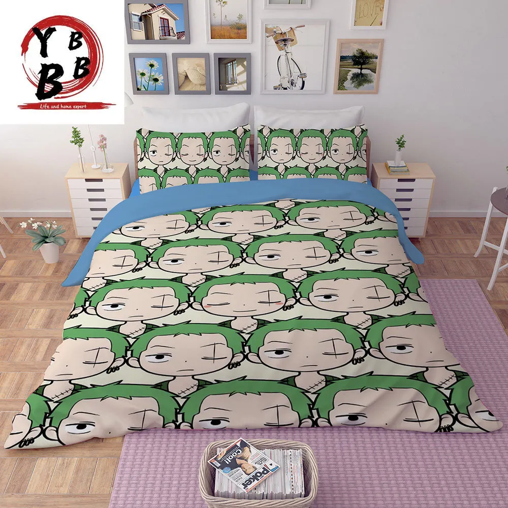 

3D Anime One Piece Printed Duvet Cover Sets 3D Bedding Set Luxury Comforter cover Pillowcase single double king quilt cover sets