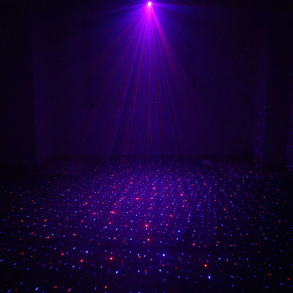 Миниатюрный лазерный прожектор ALIEN с RGB-звездами и точками сцсветильник ческий