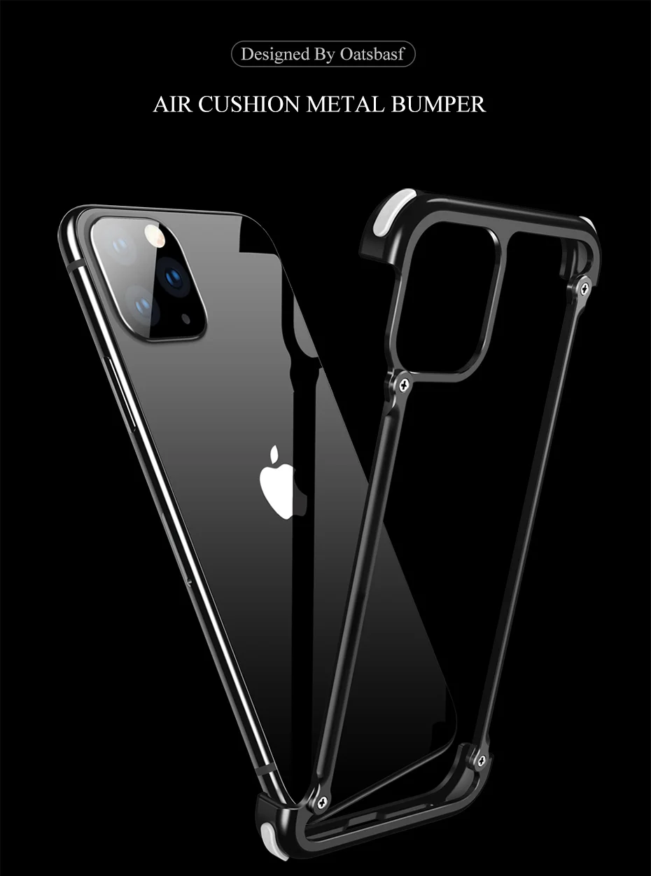 Роскошный металлический чехол с подушкой безопасности для IPhone 11 11 pro, чехол для Iphone 11 pro max, персональный металлический чехол-бампер