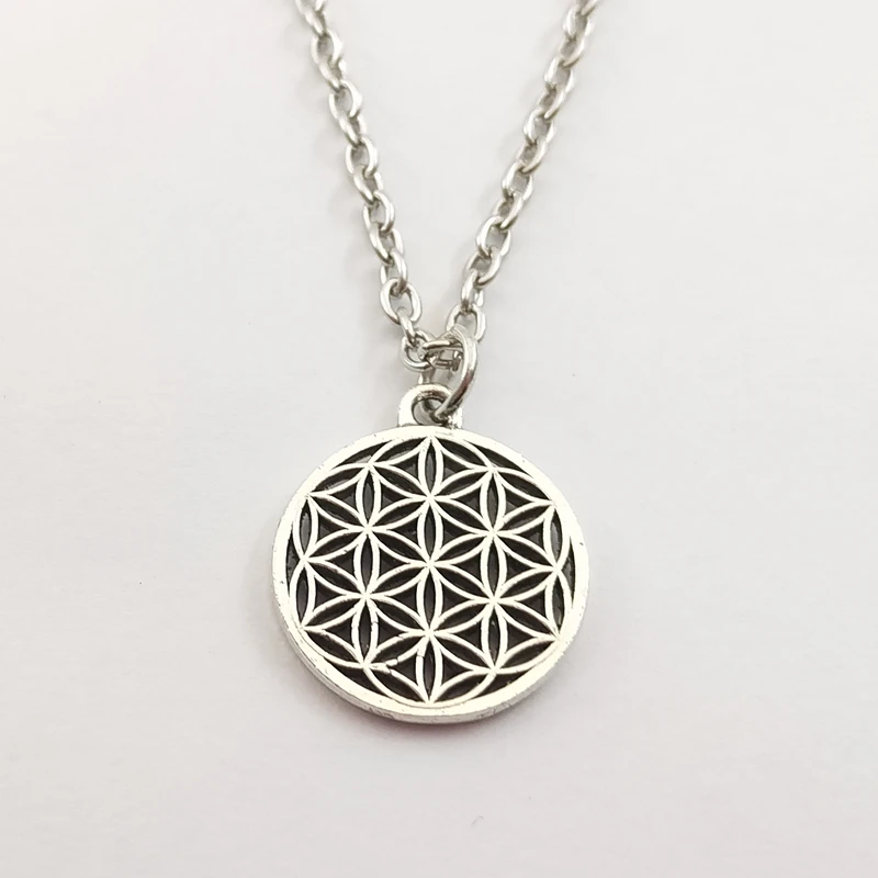 1 шт. буддийское ожерелье с цветком жизни длинная цепочка семена священной