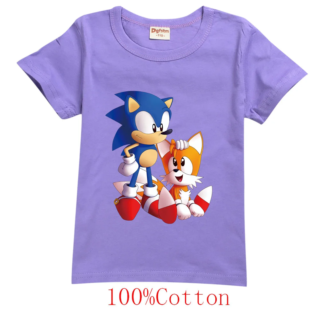 

2020 Summer Kids Clothes Short Sleeve T-shirt Boys Cartoon Sonic The Hedgehog T Shirt for Girls Streetwear Teenager Children Top