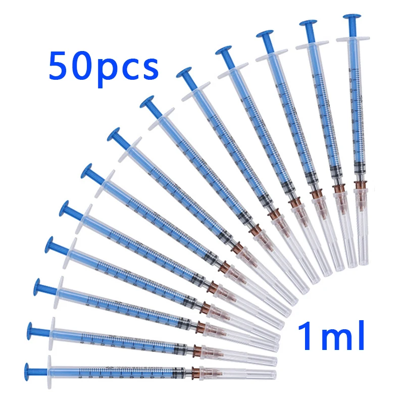 

Disposable Plastic Industry Syringe 1ml With Needles 1cc Sterile Injector,50pcs,Wholesale, Price 10% off over 10 packs