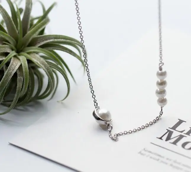 Подвеска в виде жемчужной ракушки 100% реальная. 925 пробы серебряные ювелирные