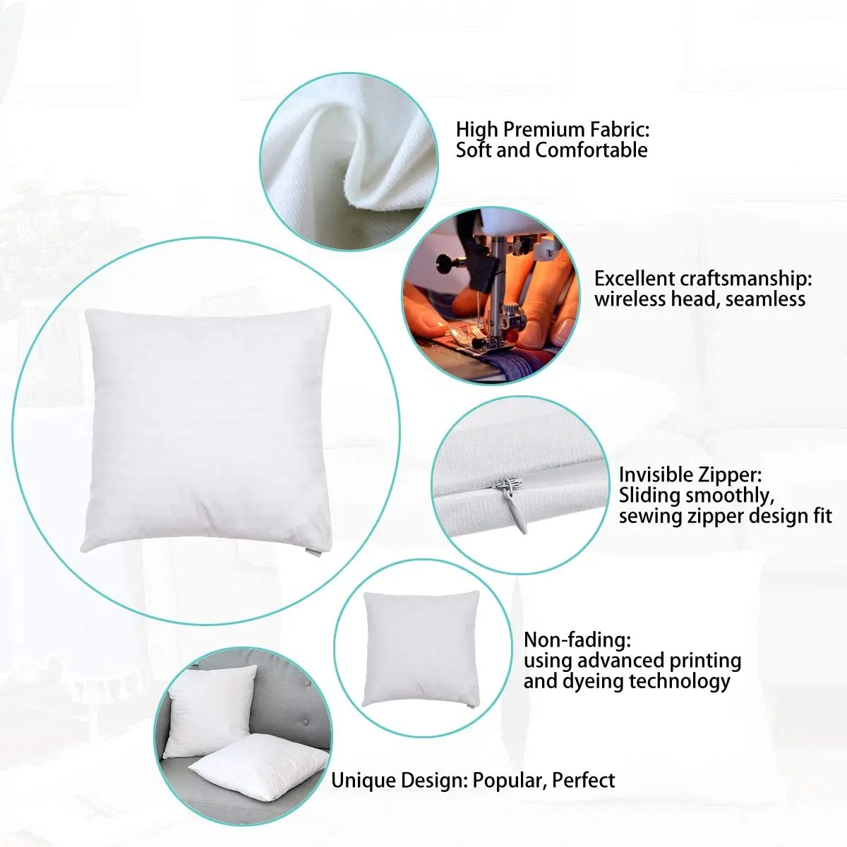

Fun Pillow Cases, Zippered Covers Pillowcases Inch Throw Pillow Covers Modern Santa Riding Sack Gadgets for Home Sofa Bedding