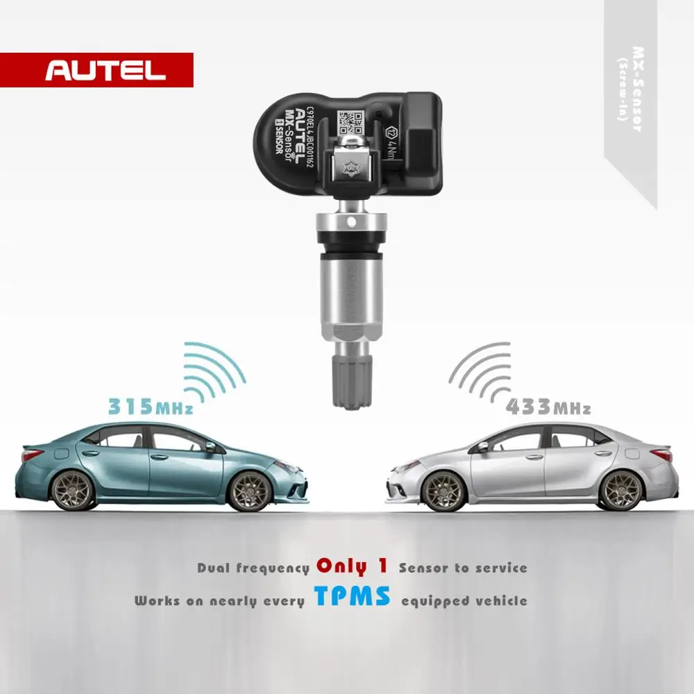 Autel MX сенсор TPMS PAD 315 МГц 433 МГц Универсальный программист давления в шинах Высокоточный воздушный клапан TPMS диагностический датчик TPMS