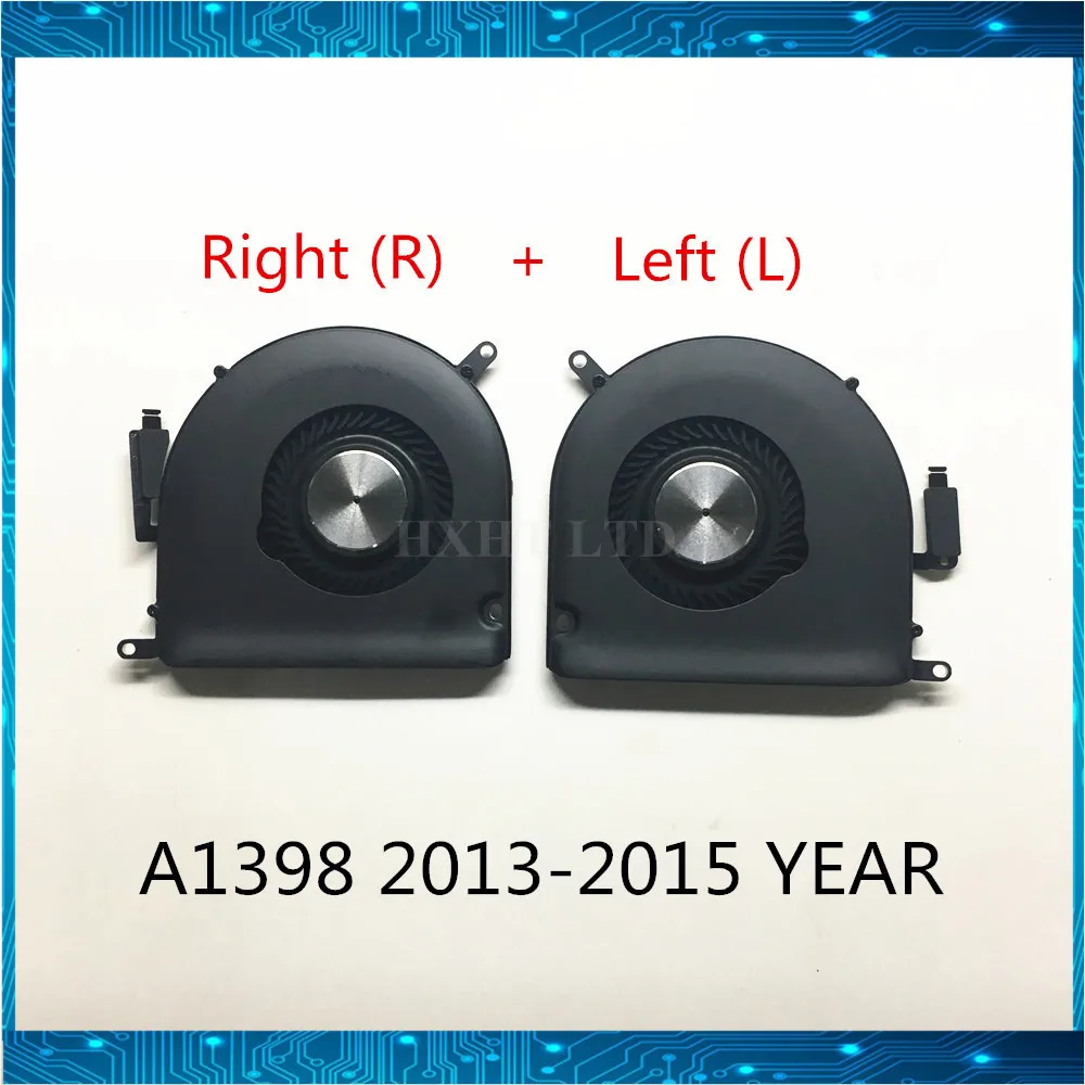 Оригинальный вентилятор охлаждения ЦП A1398 левый и правый для MacBook Pro 15 дюймов Retina