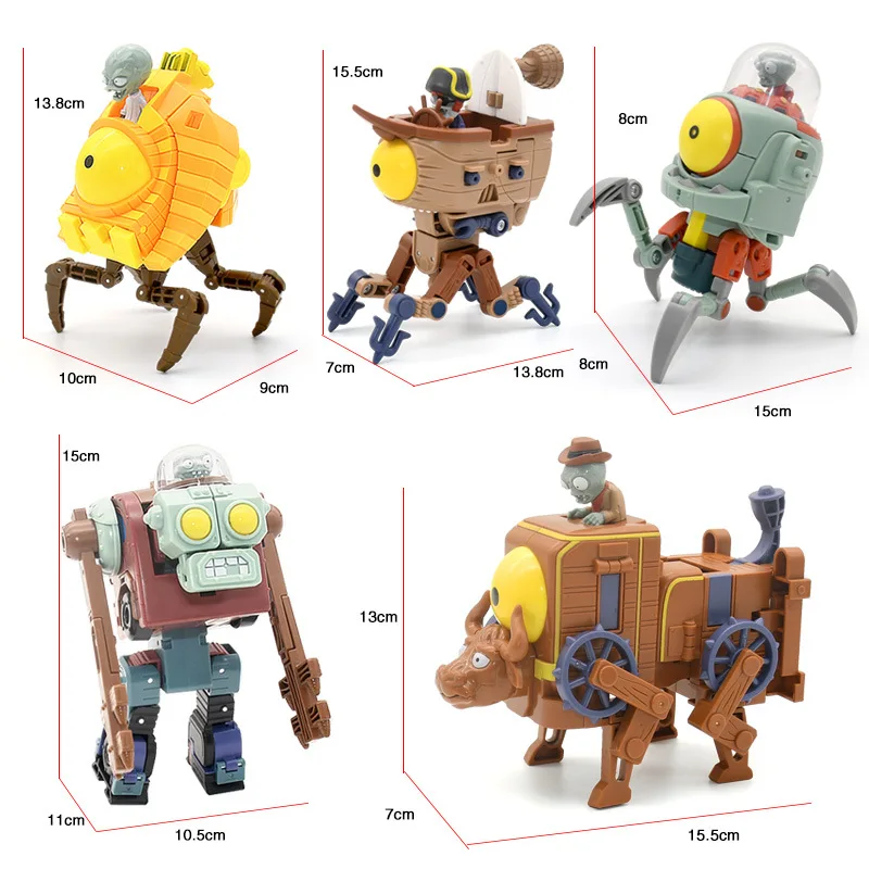 5 в 1 сборная кукла робот Adsky BOSS Jeeg PVZ Обучающие игрушки ПВХ экшн фигурки модели
