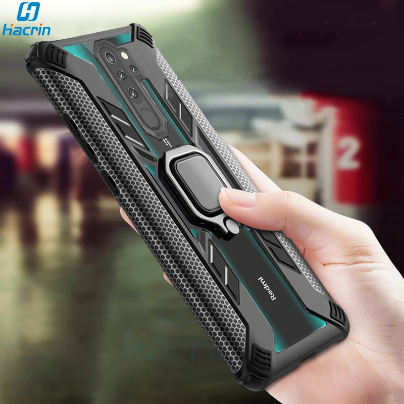 Защитный чехол для Xiao mi Red Note 8 Pro Чехол металлический магнитный держатель с