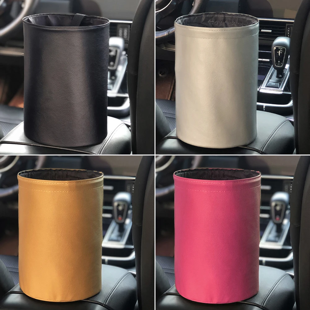 

Car Storage Busket Interior Rubbish Container For Waste Organizer Holder Waterproof Garbage Can Trash Bin Folding Auto Accessory