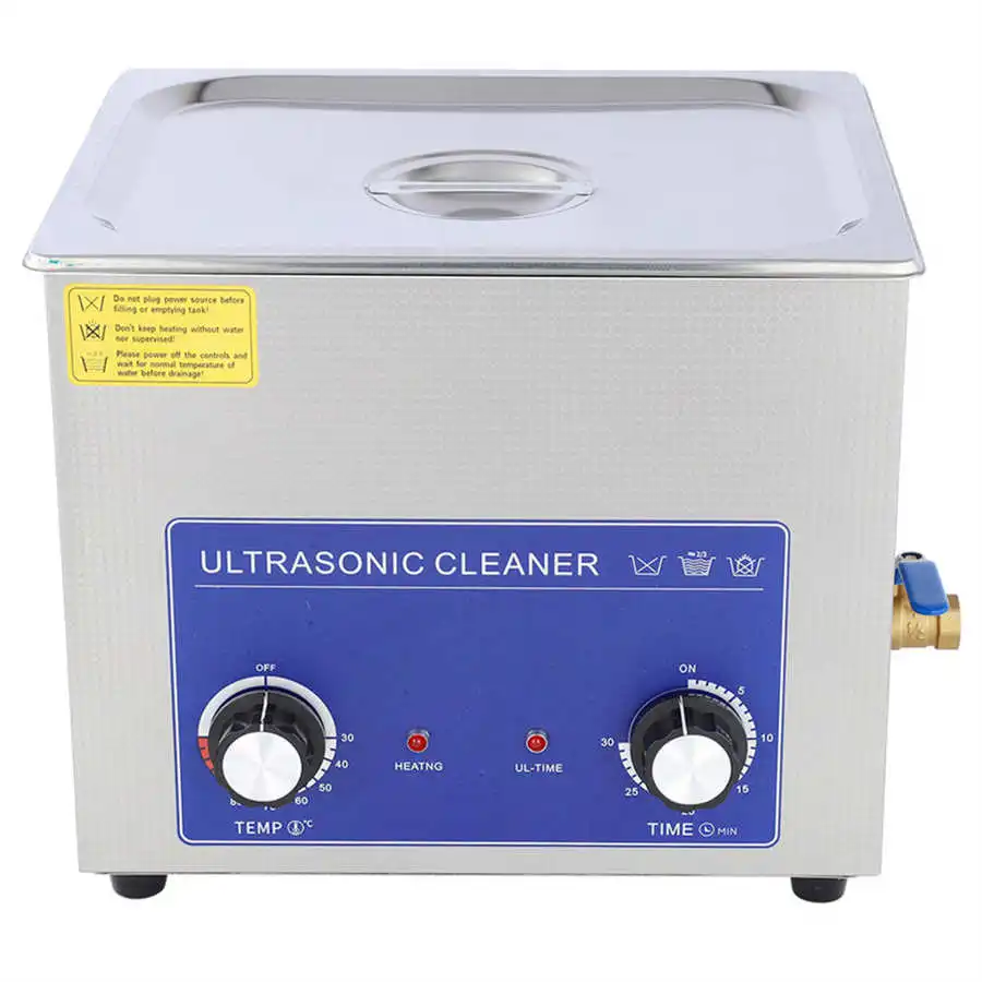 10L Механическая Ультразвуковой очиститель Нержавеющая сталь ванна с подогревом