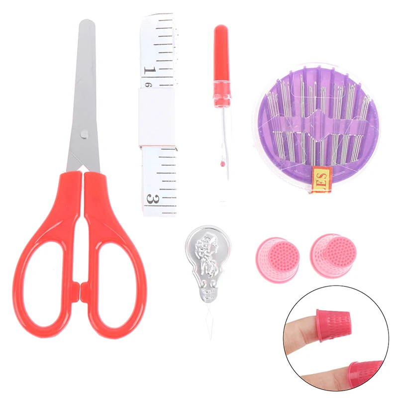 100 шт. набор для шитья DIY Многофункциональные измерительные наперстки ножниц