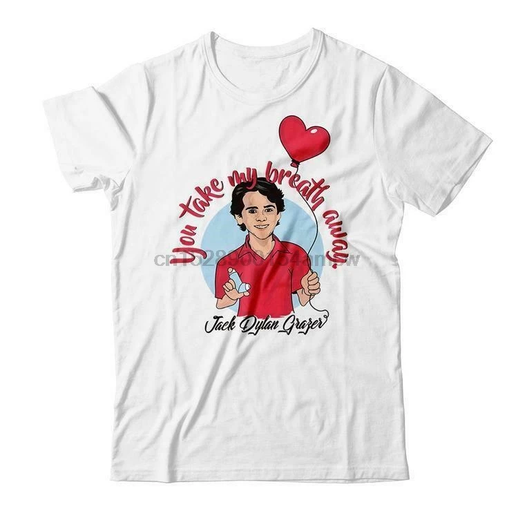 Jack Dylan Grazer Take My Breathing Out мужские футболки белые|Мужские футболки| |
