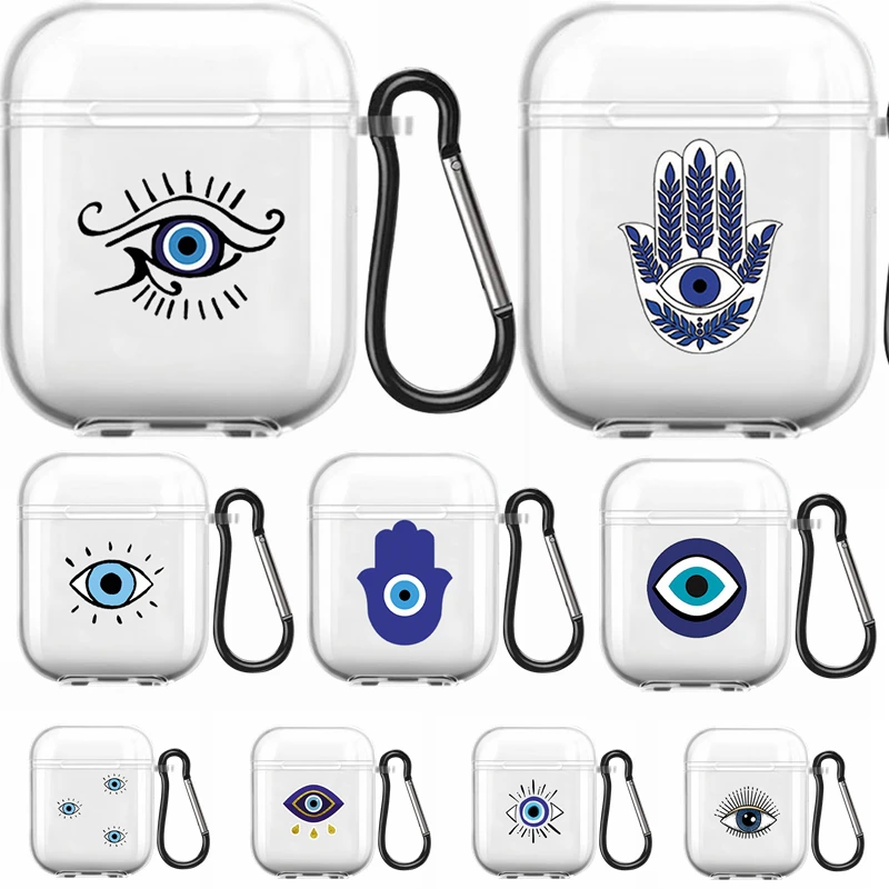 Чехол Magic Eyes Для Apple Airpods 1/2 противоударный силиконовый защитный беспроводной