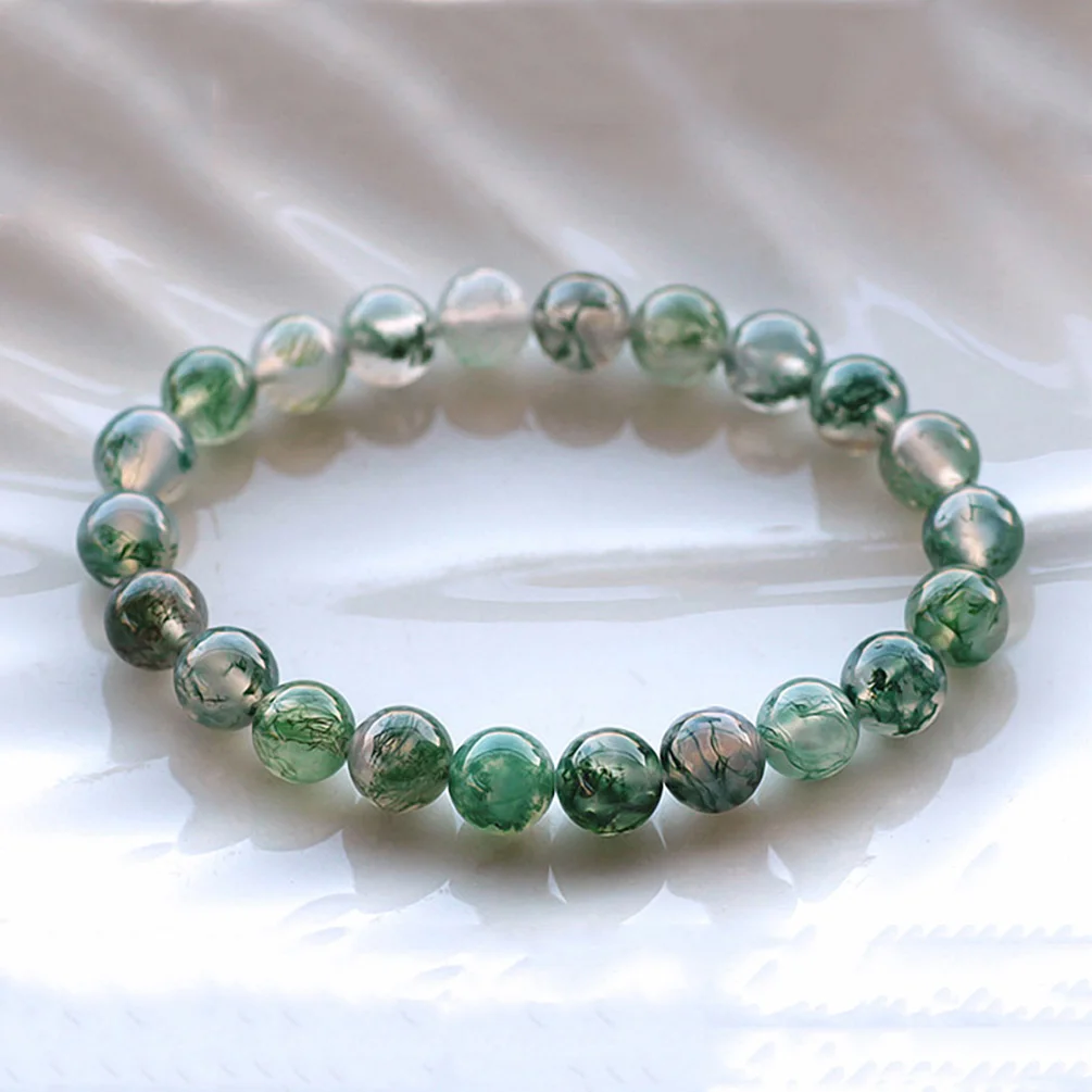 Браслеты из бисера с водным агатом эластичные браслеты Женские Ювелирные