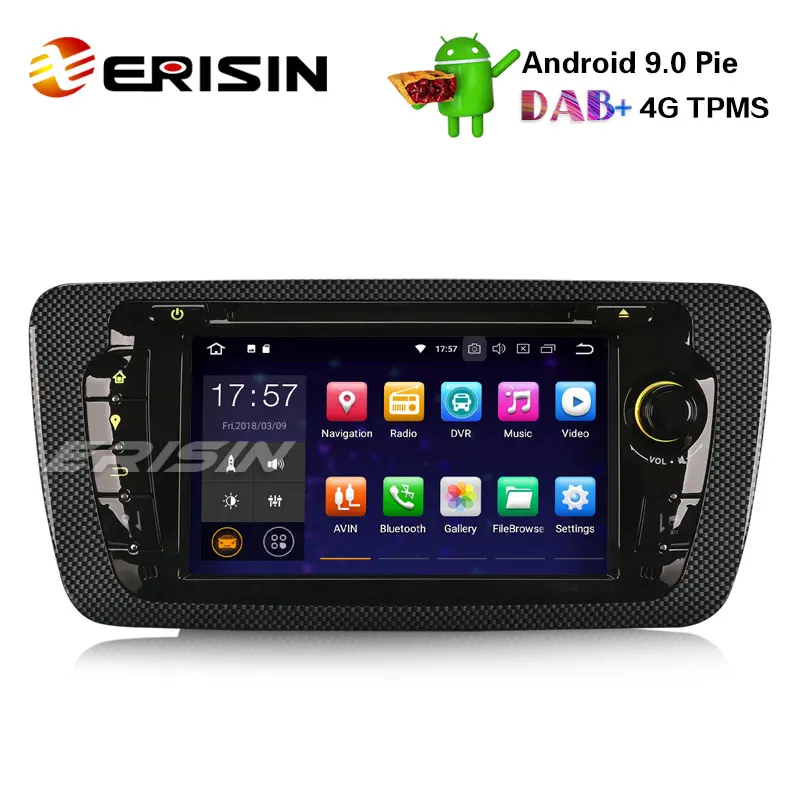 Erisin ES4822S 7 &quotDAB + Авто Радио Android 9 0 автомобильный DVD плеер SD GPS 4G OBD Bluetooth радио для SEAT