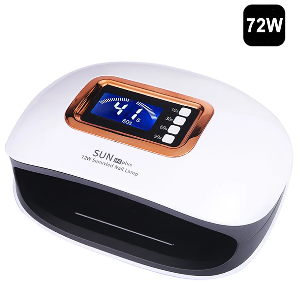 72W TWO HAND LAMP 72 Вт УФ-лампа, светодиодный светильник для ногтей с 36 светодиодный s двумя ручными лампами, Сушилка для ногтей, отверждение маникюра, Гель-лак для ногтей, автоматический датчик, отображение времени - Цвет: 72W TWO HAND LAMP