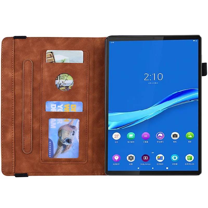 Чехол для Lenovo Tab M10 FHD Plus 10 3 TB X606F X606X из тисненой искусственной кожи чехол планшета