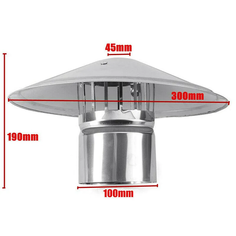 Крышка дымохода для труб 4/6/8 дюйма камины дождевая шапочка Дымчатая посуда из