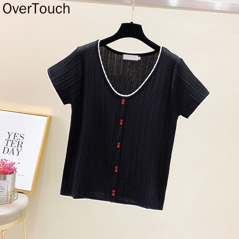 

Размера плюс для женщин футболки трикотажные хлопковые Повседневные базовые и v-образным вырезом, женские топы, футболки, Однотонная футбол...