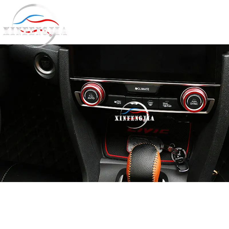 Для Honda Civic 16 2019 2x красный Сплав Кондиционер Переключатель переменного тока