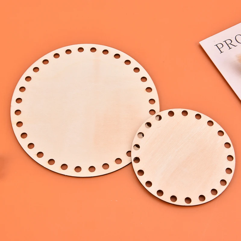 Натуральная деревянная корзина для вязания крючком основа рукоделия рукоделие |