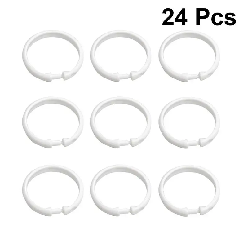 Уплотнительные крючки для занавесок 24/12 шт. большая драпировка ванны прочные