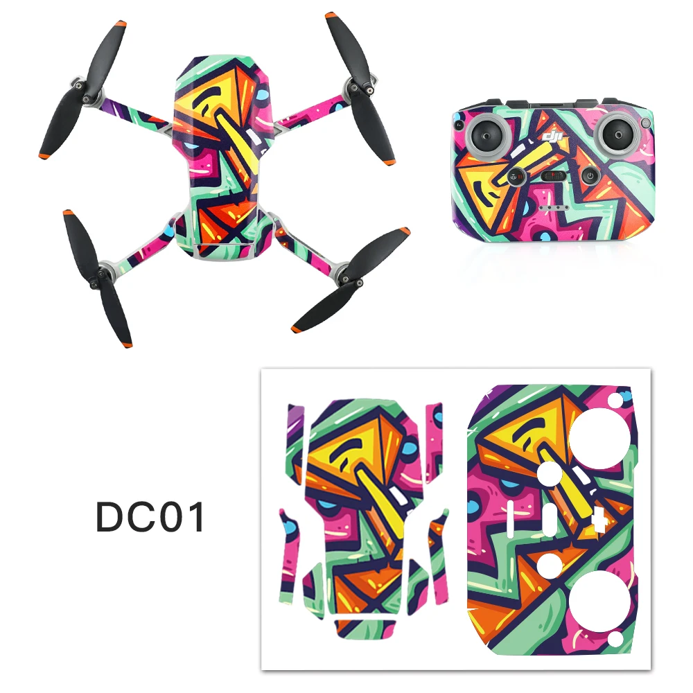 Mavic Mini 2 Protective Film PVC Stickers Waterproof Scratch-proof Decals Full Cover Skin for DJI Drone Accessories | Электроника
