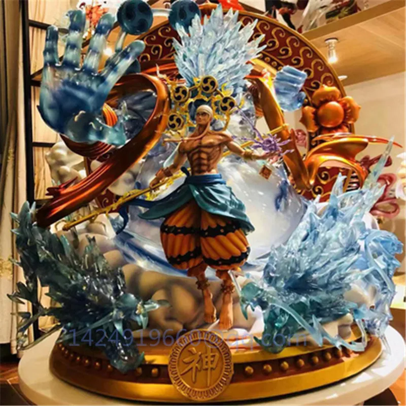 

48CM Anime ONE PIECE Enel Huge Version LED Ability To Manipulate Lightning GK Resin Action Collectible Model Statue Toy R260