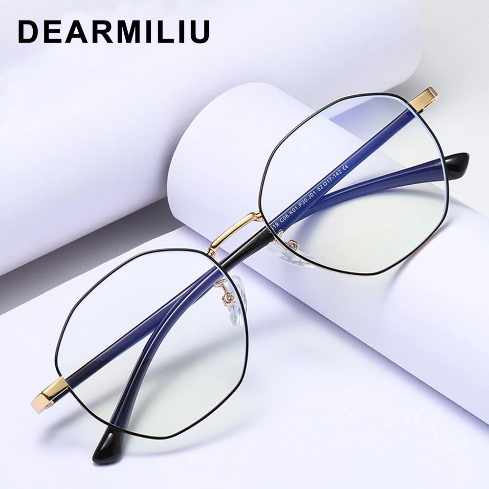 

DEARMILIU, новинка 2020, синий светильник, блокирующие очки, многоцветные очки, металлические, для мужчин и женщин, плоские зеркальные, классически...