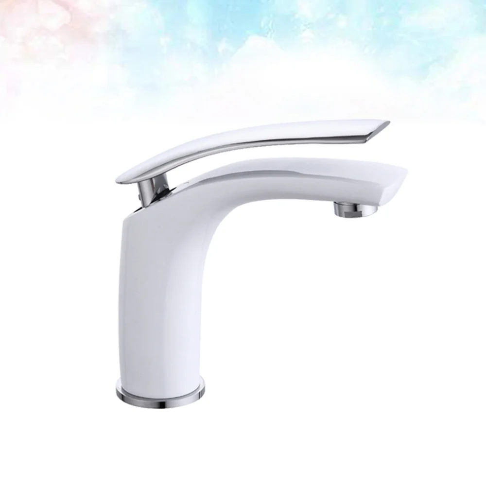 

Basin Faucets Antique Brass Bathroom Sink Single Handle Hole Bath