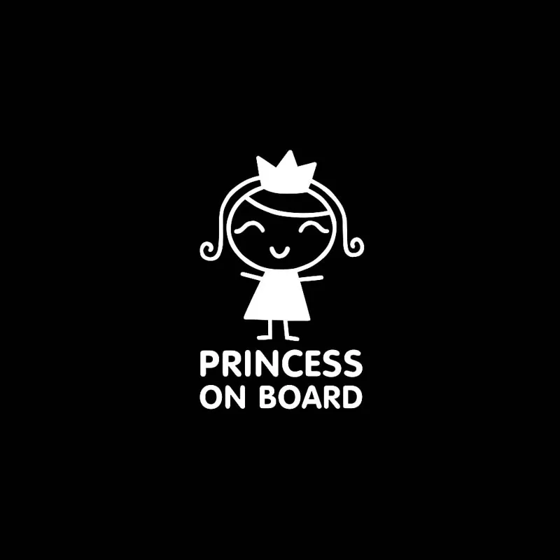 Volkrays креативные автомобильные стикеры Princess on Board аксессуары для маленьких