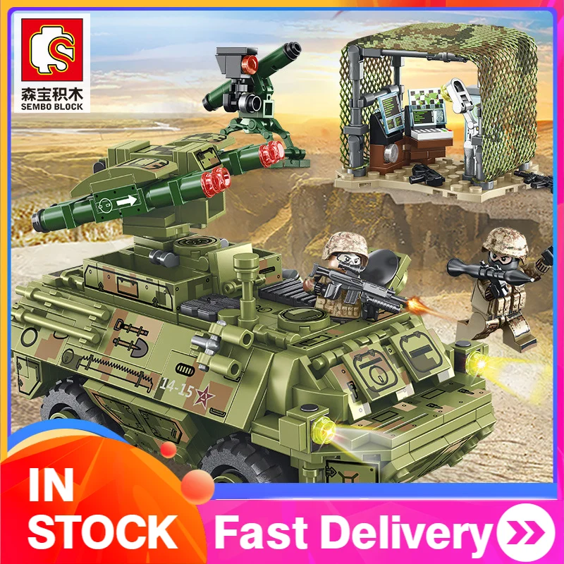 SEMBO 105656 616 шт MOC Technic серия железная кровь тяжелое оборудование строительные блоки