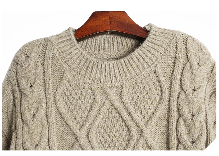 

ZCSMLL Contrasting Color Stitching Pullover korean fashion Women Loose Thick Outer Wear Big Sweater Vintage Sweater Winter 2021