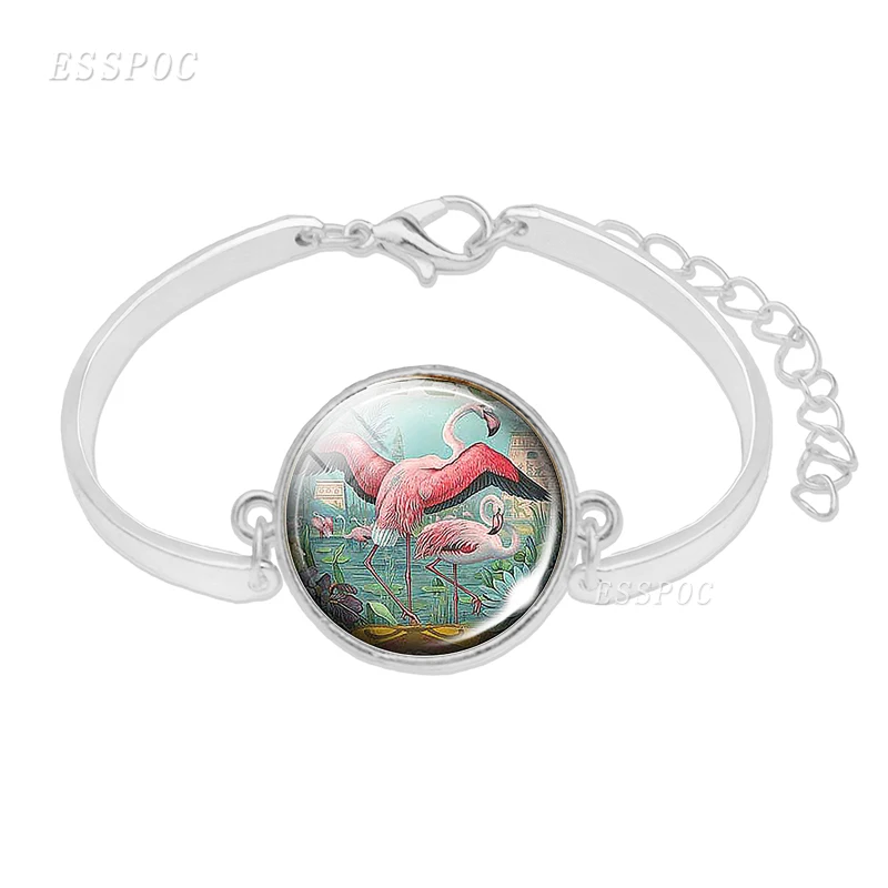 Браслет с рисунком Красной птицы браслет серебряного цвета розовыми цветами