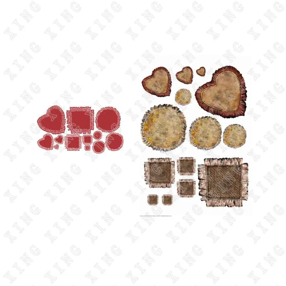 

Two Red Robins Rural Patches Arrival New Metal cutting dies essentials frame diy scrapbooking photo album decorative embossing