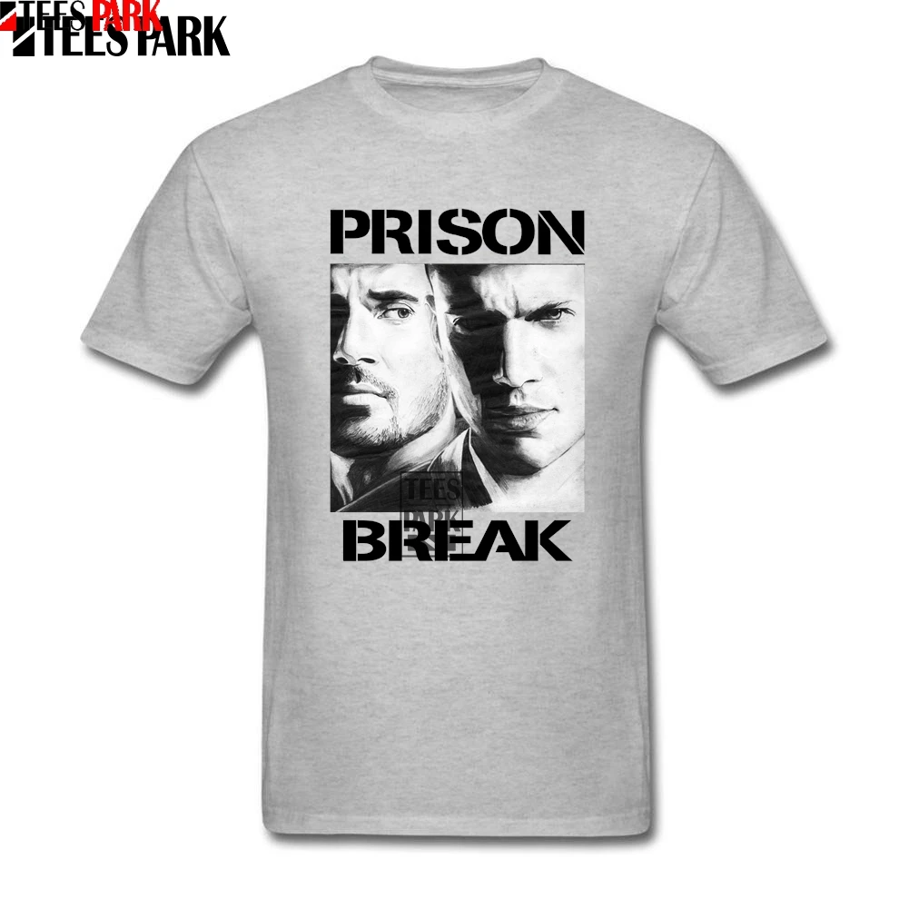Design Tee Shirt Prison Break Fitted T Shirts Youth Classic Men Colours Dress 2020 Summer Fashion Style | Мужская одежда