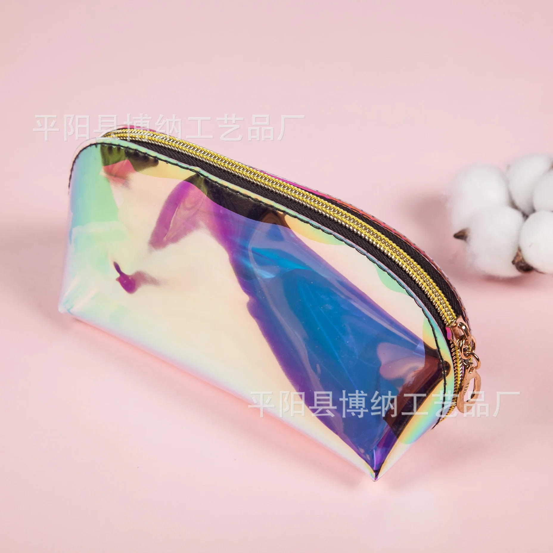 Модная яркая голографическая косметичка Bling Dream прозрачный переливающийся клатч