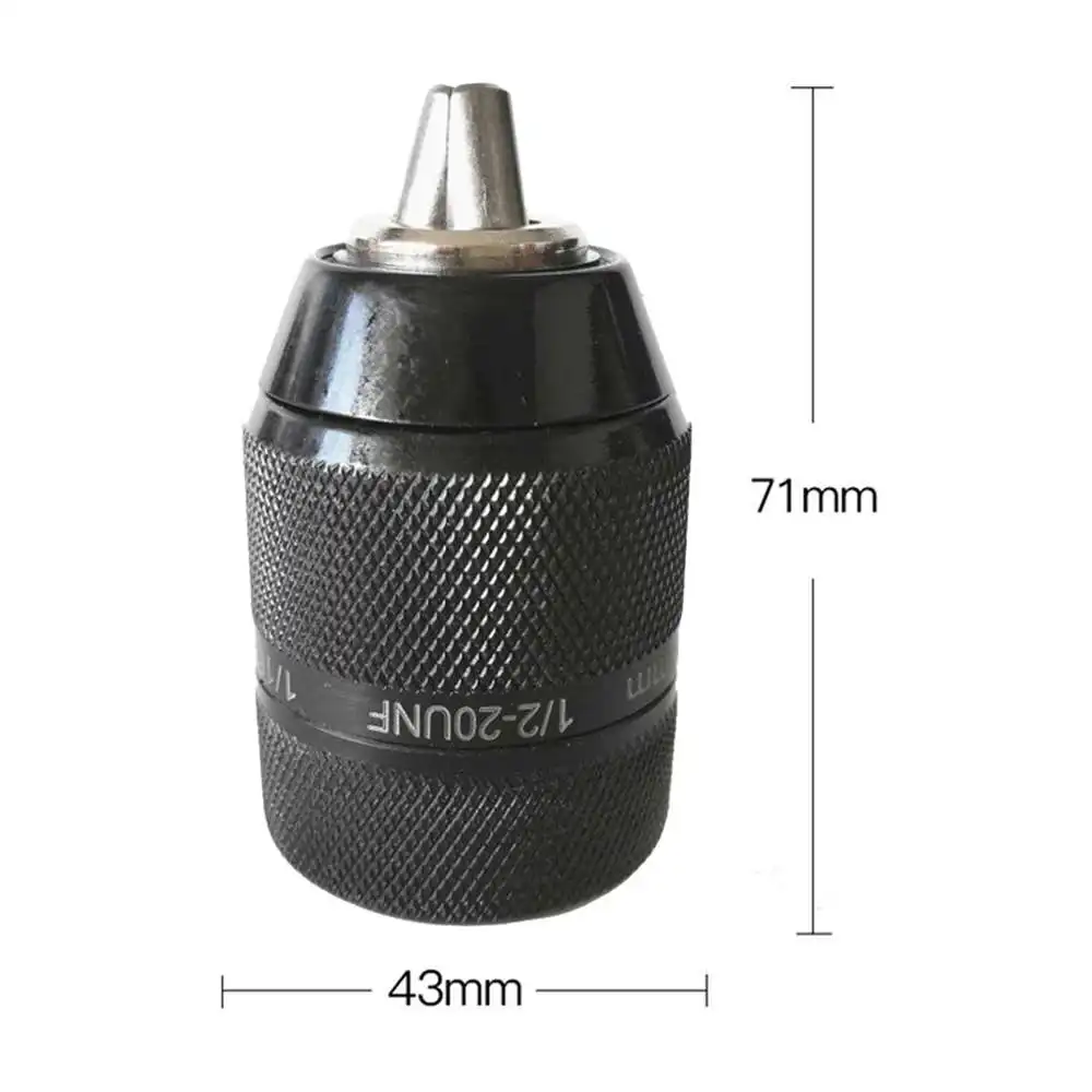

Unique Locking Function Keyless Drill Chuck 2-13mm to 1/2" - 20UNF Thread with Plus Adapter SDS O9R2
