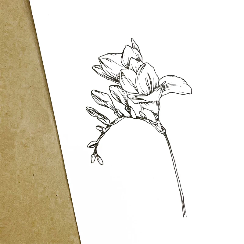 Прозрачные штампы с красивыми цветами резиновые прозрачные силиконовые для