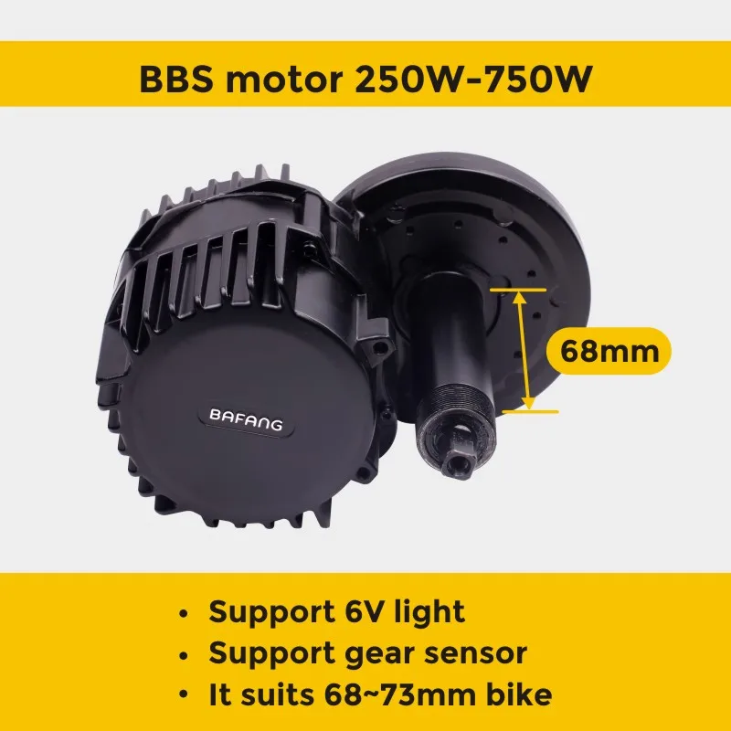 BAFANG мотор BBS01B 350 Вт bafang BBS01 электродвигатель 8FUN среднего привода комплект для