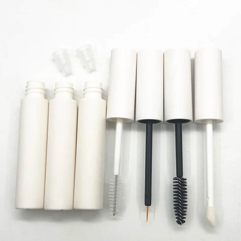 

Wholesale 10ml Empty Lipgloss Tubes Mascara Tube Containers Eyeliner Tube Eyelash Growth Liquid Tubes Matt White Bottle