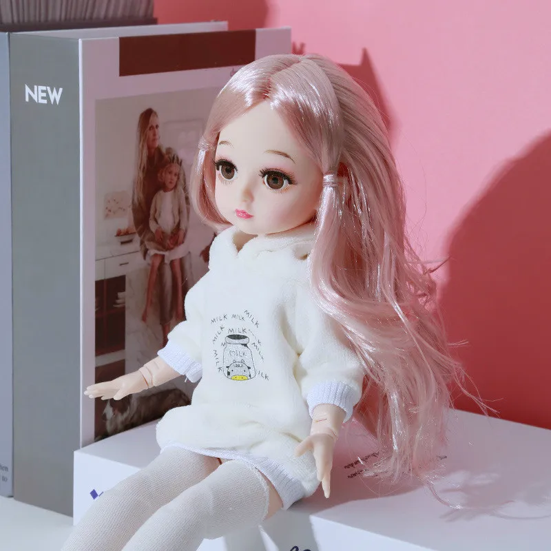 

Новинка, шарнирная кукла 30 см, 18 подвижных шарниров, 1/6, «сделай сам», платье для девочек, 3D глаза, шарнирная кукла, игрушка с одеждой, обувью, д...