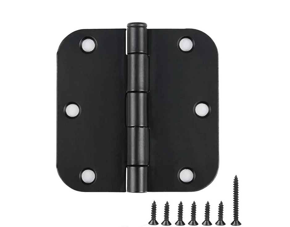 

Внутренние дверные и оконные петли, черные дверные петли, 3,5X3,5 дюйма, цвет черный