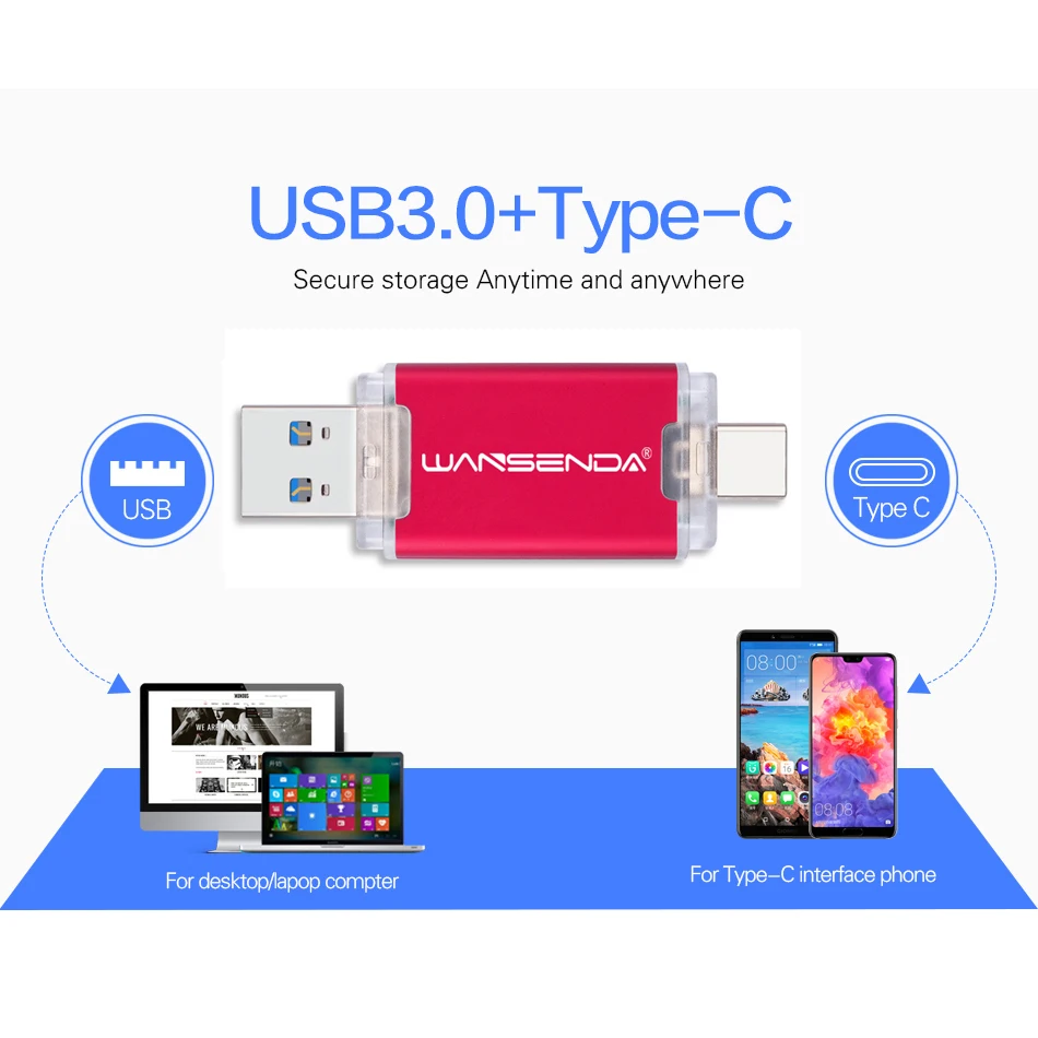 WANSENDA флеш накопитель USB 3 0 512 ГБ 256 128 64 32 ГБ|USB флэш-накопители| |